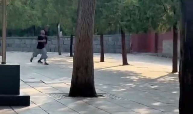 修行倒计时?“第一高僧”文班亚马又被拍到清晨在少林寺跑步